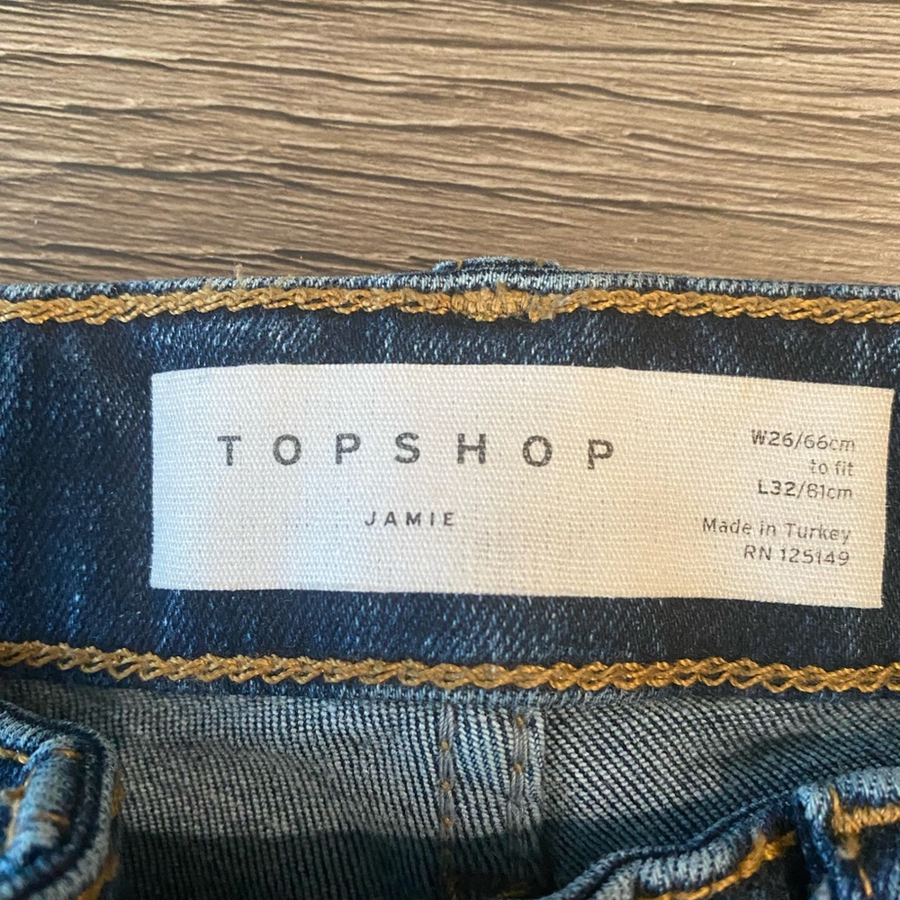 TOPSHOP Jamie Jeans Ankle Indigo Size 26 - NEW - Picture 8 of 9